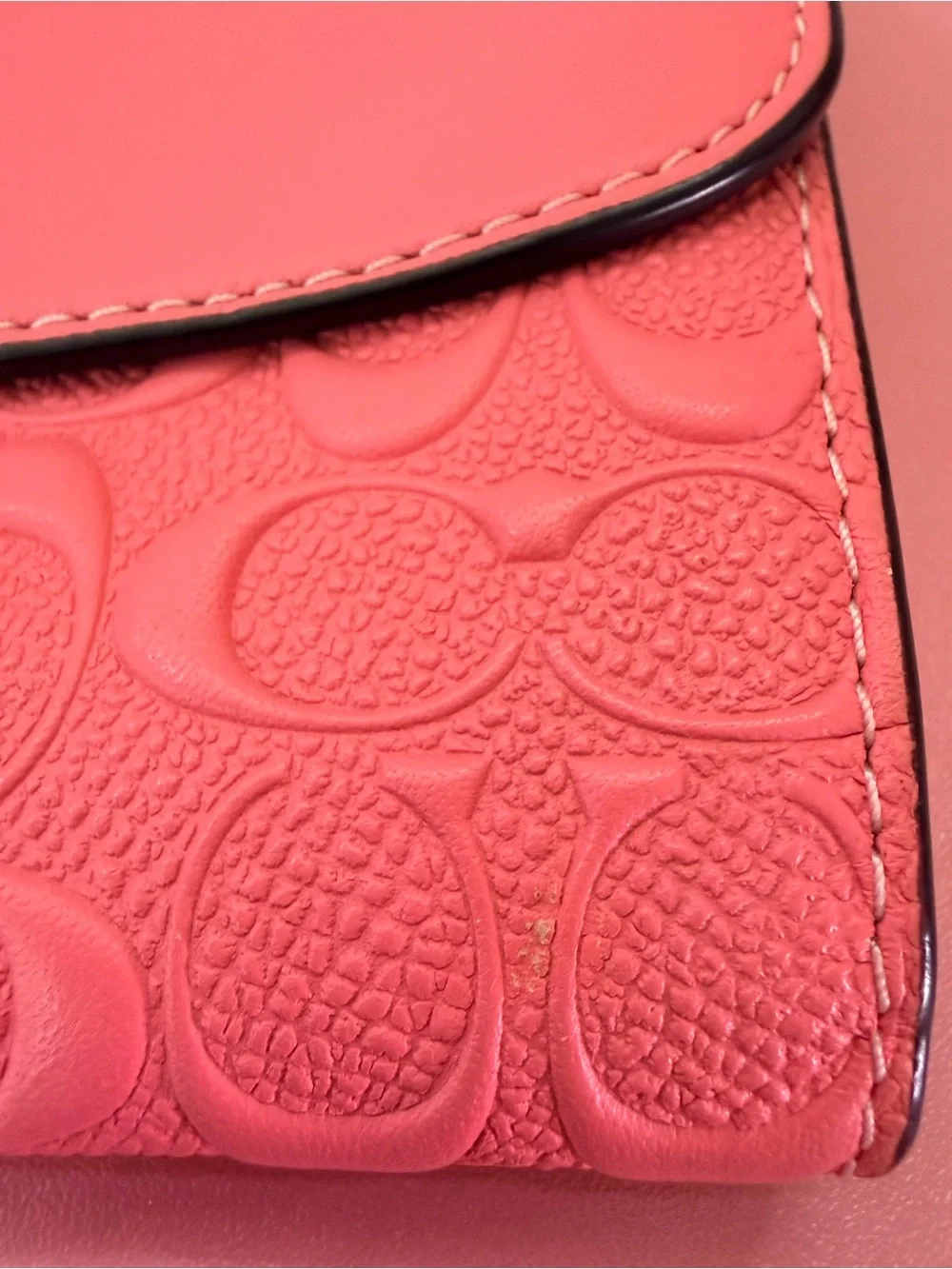 Coach Salmon/Pink Crossbody Bag